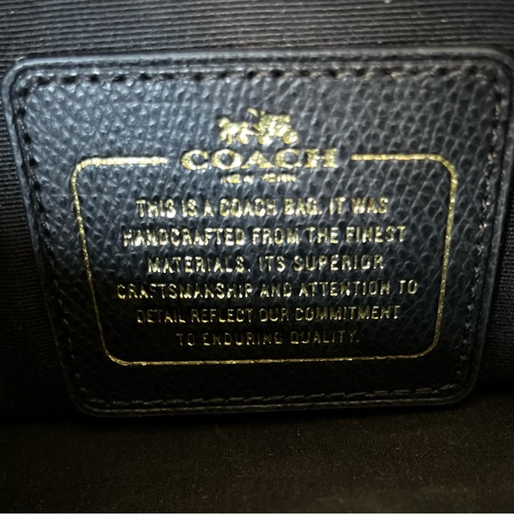 Coach two-tone copper-brown and black hand bag with shoulder strap. Gorgeous!❣️ - Picture 6 of 11